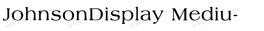JohnsonDisplay Mediu字体转换